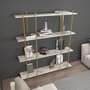 Hanah Home Moss - Blanco, Dorado